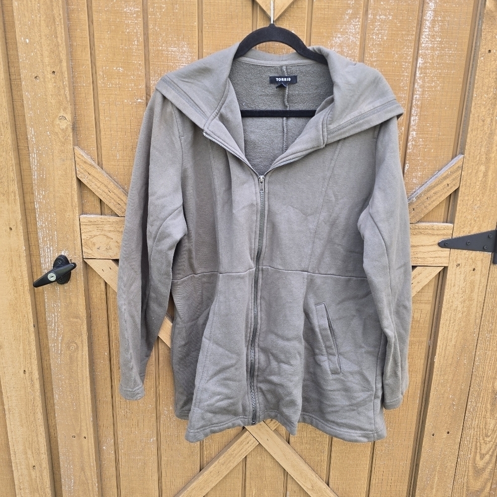 Green Zip-Up Jacket